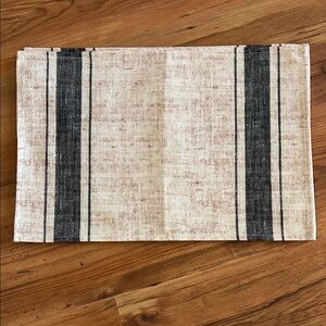 Striped Beige and Black Placemat